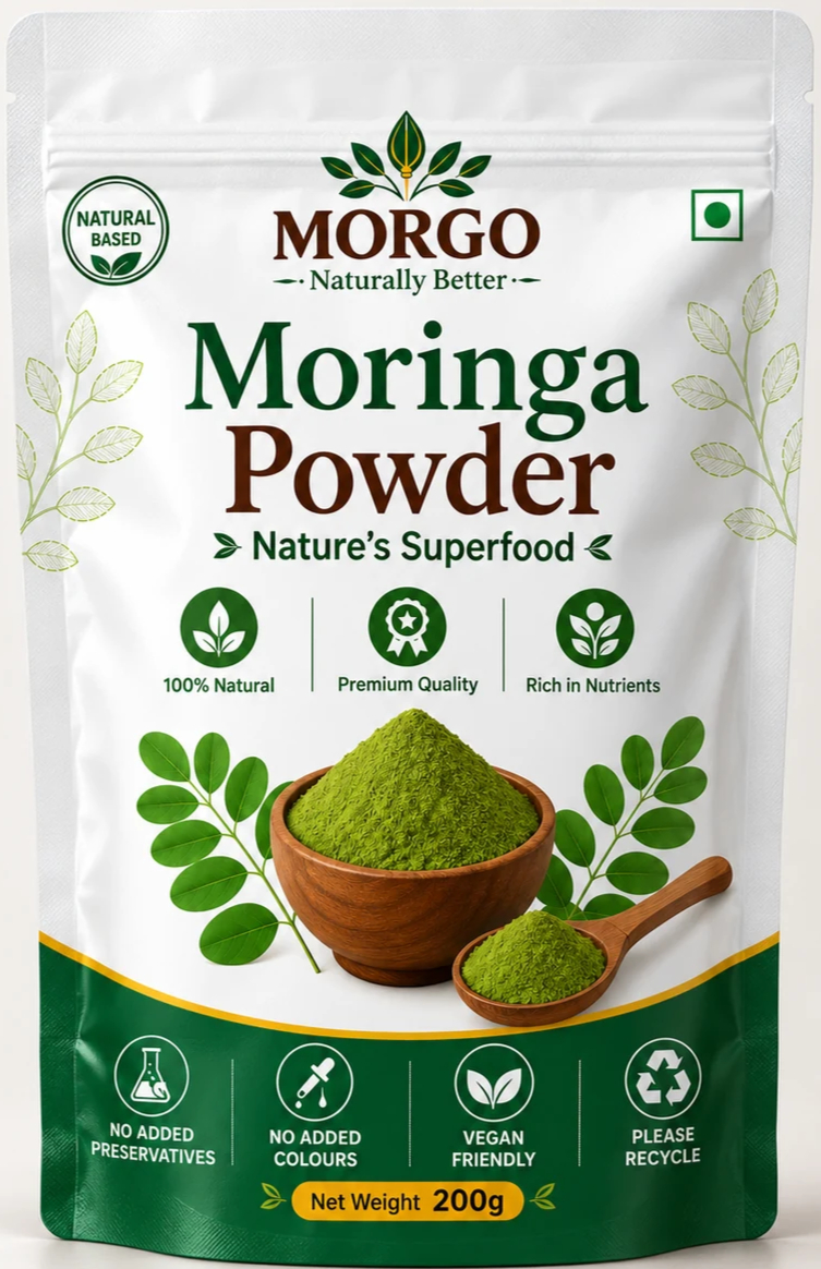 Moringa Powder front pouch