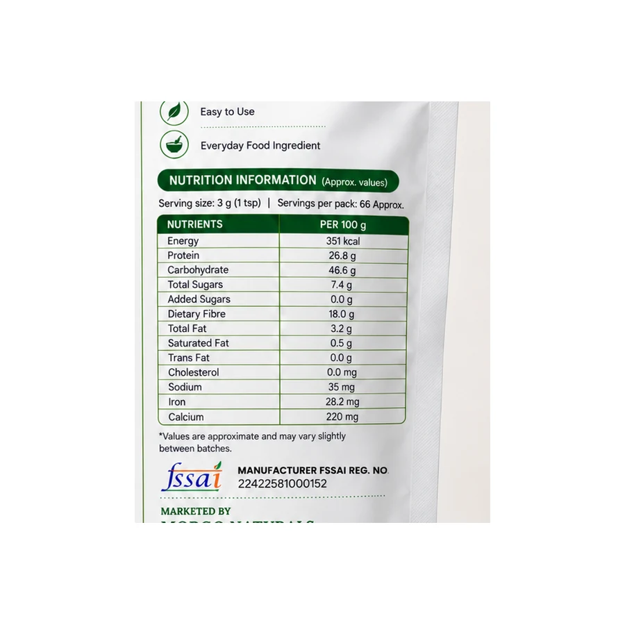 Nutrition & FSSAI details