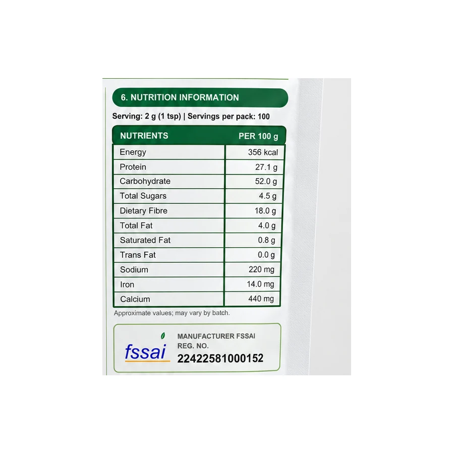 Nutrition & pack details